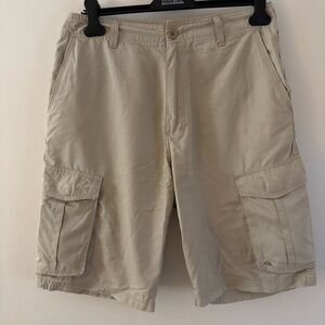 Quicksilver Cargo Utility Baggy Shorts Khaki Mens 32